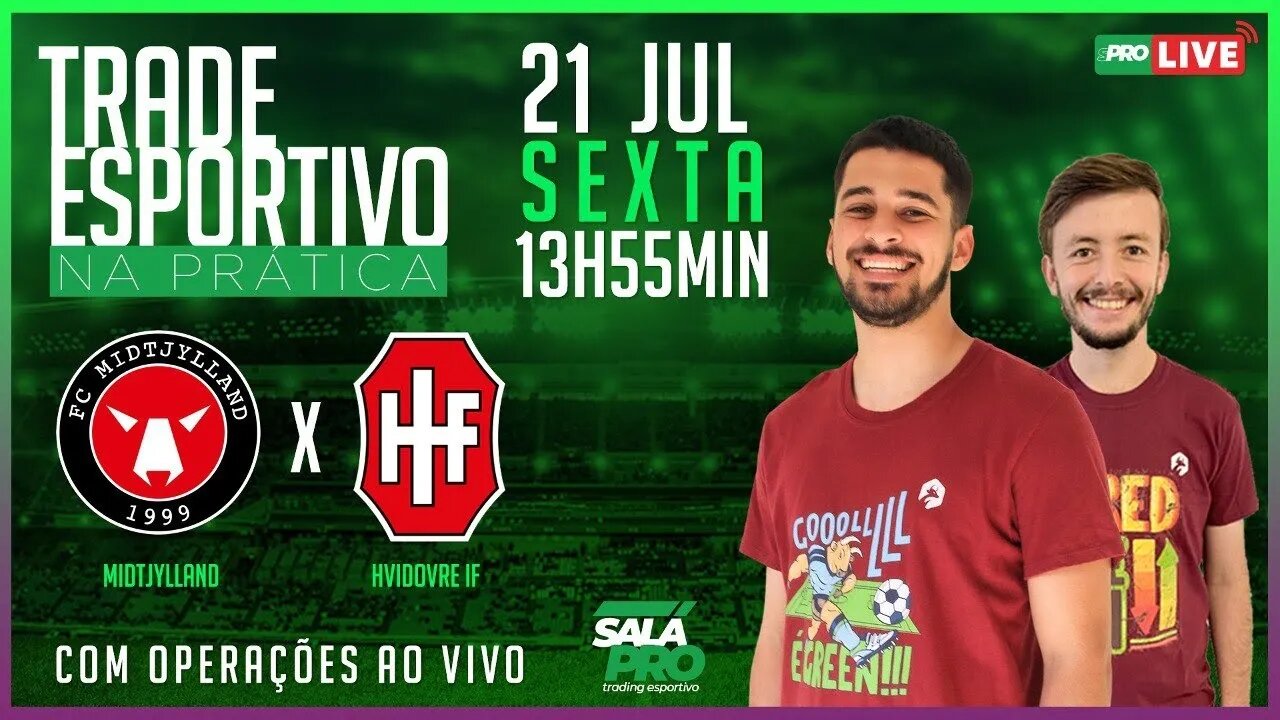 🔴Midtjylland x Hvidovre IF - Live de Apostas Trading | AO VIVO