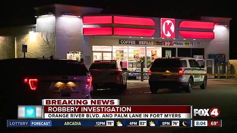 Robbery under investigation at Fort Myers Circle K gas station