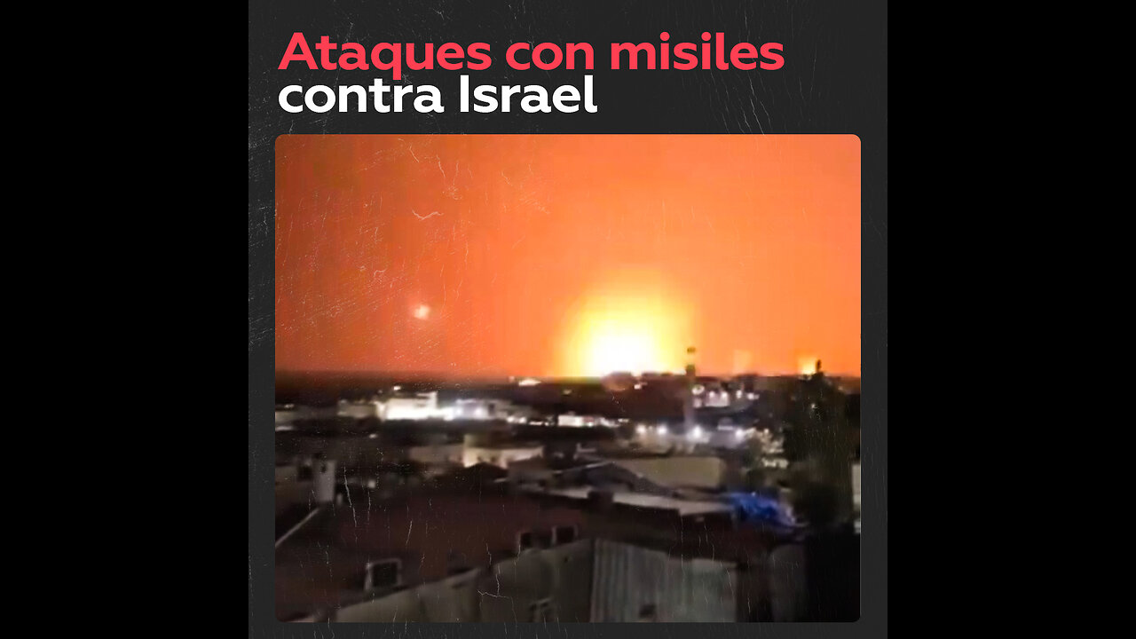 Decenas de misiles iraníes sobrevuelan los cielos de Israel