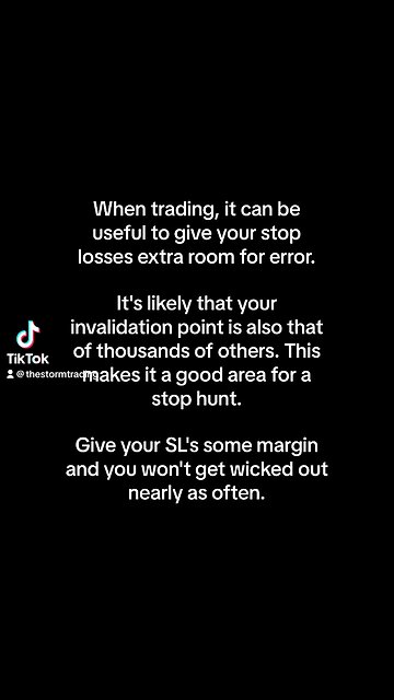 When trading, it can be useful to give your stop losses extra room for error.