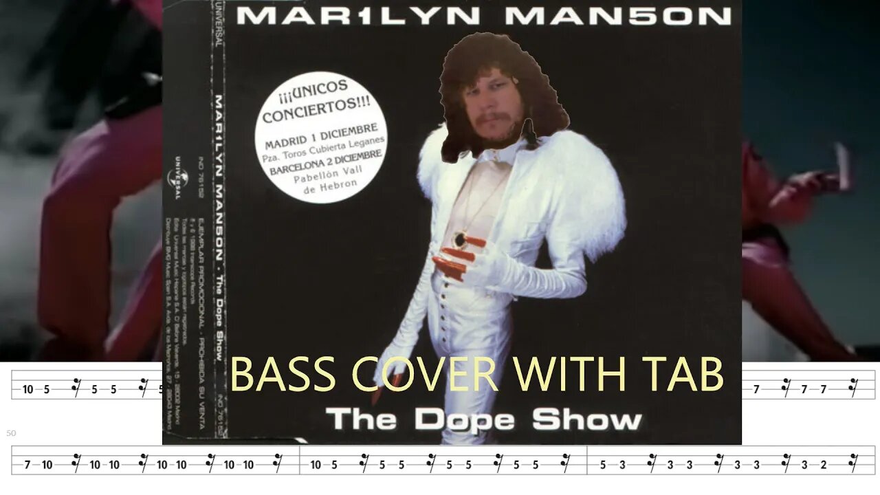 Marilyn Manson - DopeShow (4 String Bass Cover)