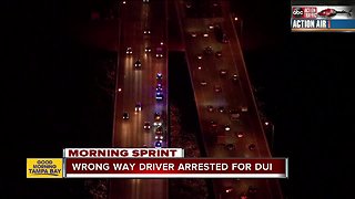 Wrong-way driver arrested after crash on Howard Frankland, woman in critical condition