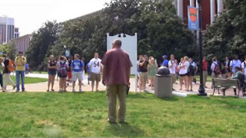 Sinner Moons Preacher! Cop Does NOTHING! - Murray State University 2012 - Kerrigan Skelly