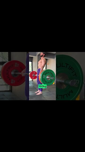 100kg to 200kg DEADLIFT Session #shorts