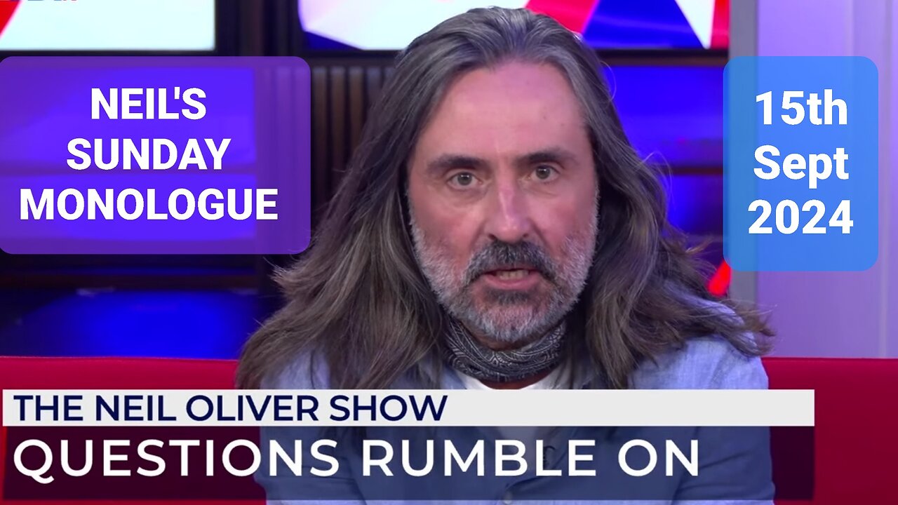 Neil Oliver's Sunday Monologue - 15th September 2024.