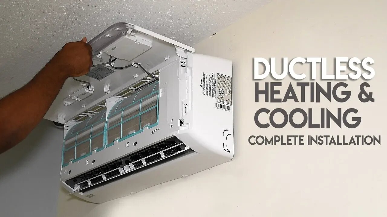 How To install Ductless AC & Heating System // True DIY Mini Split MRCOOL