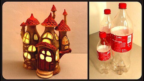 ❣DIY Fairy House Lamp Using Coke Plastic Bottles❣