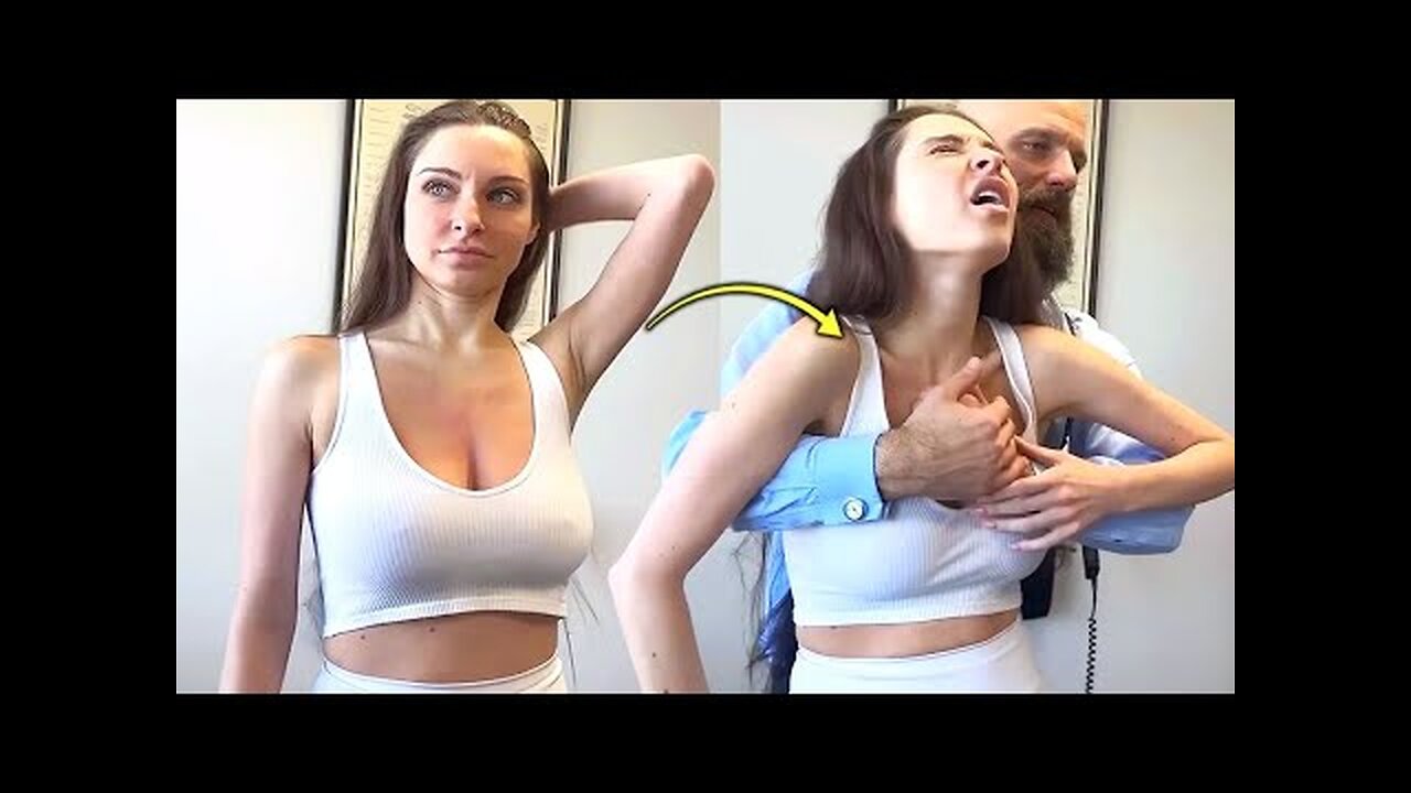 Chiropractor CLEARS Her Chest Knots in ASMR Chiropractic Exam