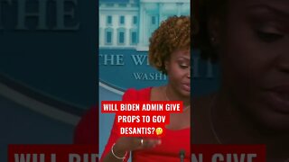Will Biden give props to governor DeSantis?￼