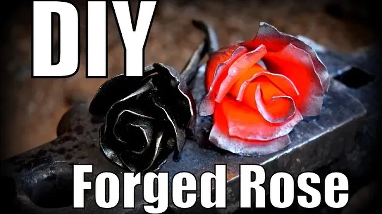 Blacksmithing for beginners: How to forge a One piece rose (No Welding Required)