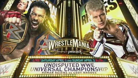 WWE roman reigns vs Cody Rhodes WrestleMania 2024 full match July 18, 2024