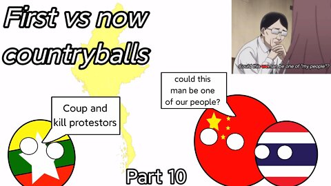 First vs now countryballs