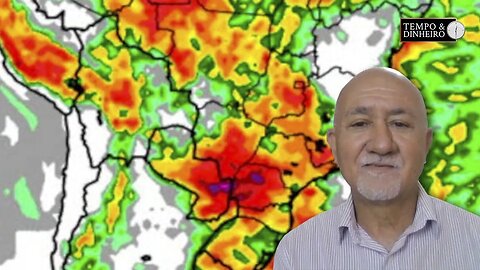 Chuvas intensas no PR, e pancadas de chuva no RS.