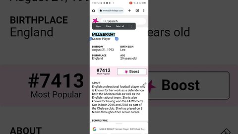 HAPPY 29 BIRTHDAY MILLIE BRIGHT