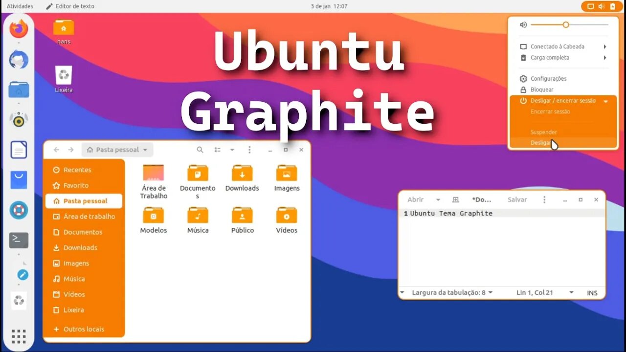 Como Personalizar Ubuntu com tema Graphite