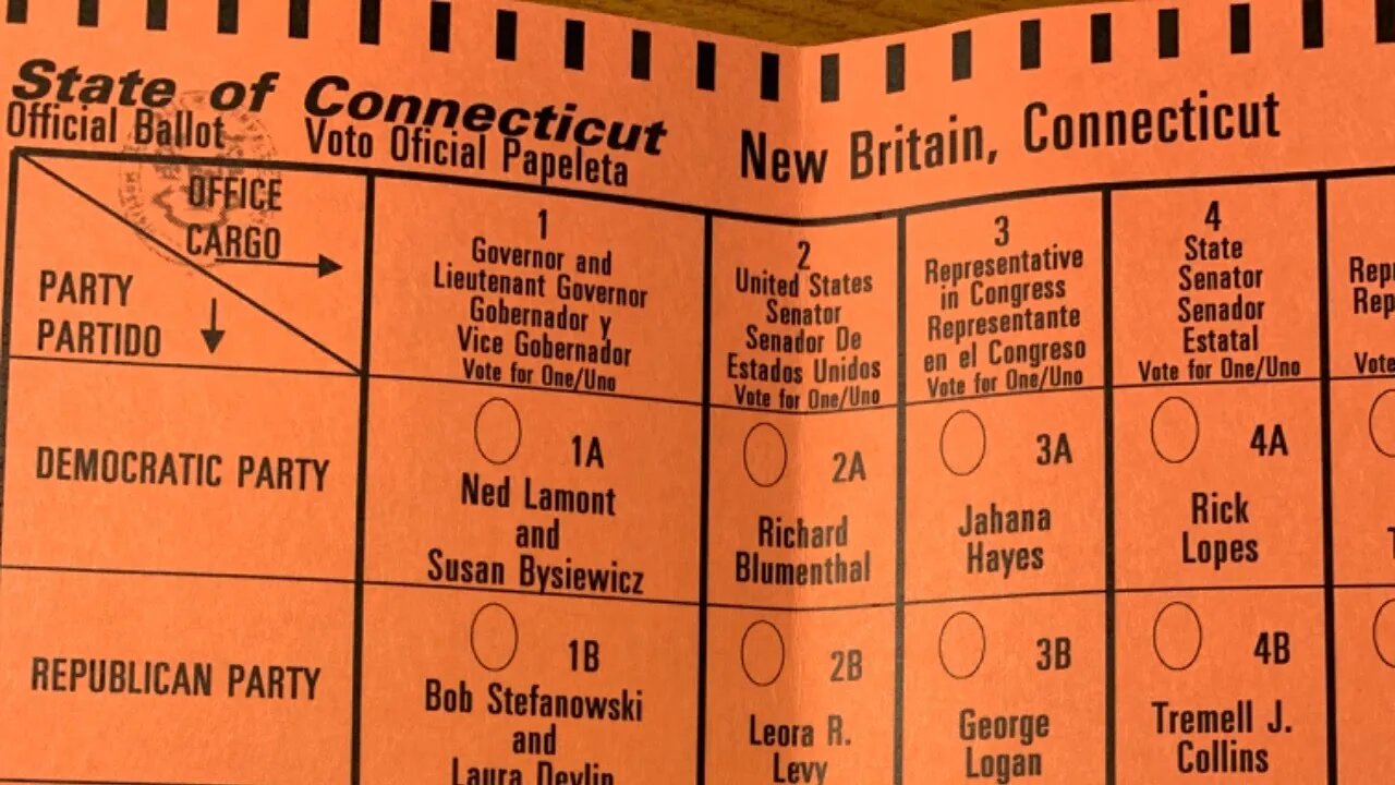 ABSENTEE BALLOT sent to me after I already cast one in at the city hall New Britain Connecticut