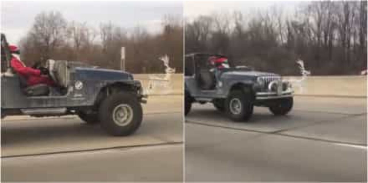 サンタが新しい乗り物を入手！