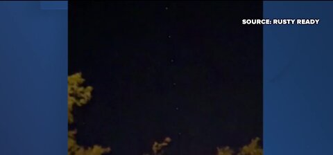 Mysterious lights in sky over Las Vegas