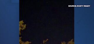 Mysterious lights in sky over Las Vegas