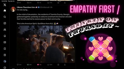 Empathy first / thinkin on thursday ~