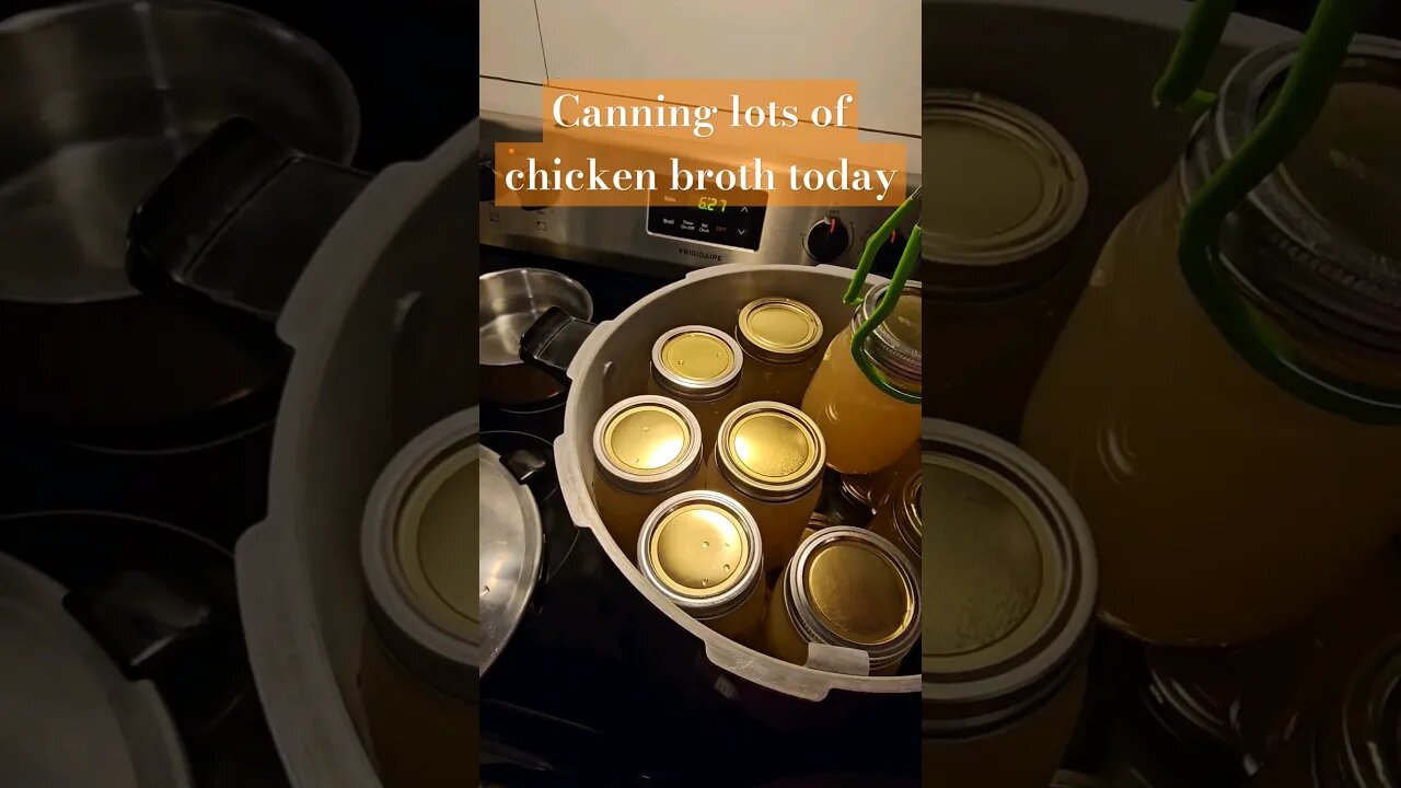 40 pints total 🙃 #broth #canning #shorts #video #farm #homestead #farmlife #homesteadlife
