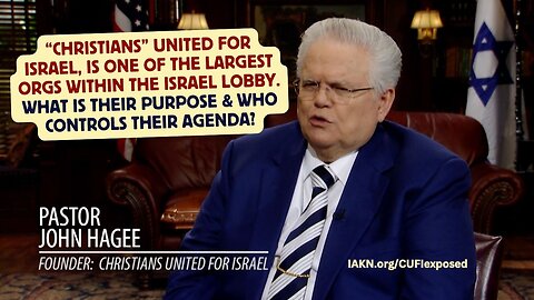 "Christians" United for Israel is a force within the Israel Lobby, but who controls their agenda?
