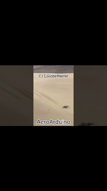 Watch Giant #C17 Globemaster Hot Desert Landing #Aviation #Fly #AeroArduino