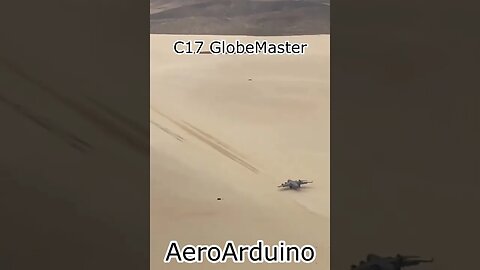 Watch Giant #C17 Globemaster Hot Desert Landing #Aviation #Fly #AeroArduino