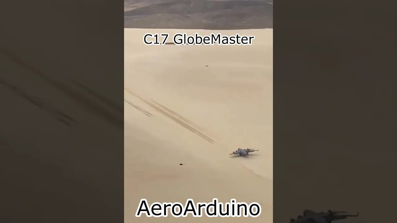 Watch Giant #C17 Globemaster Hot Desert Landing #Aviation #Fly #AeroArduino