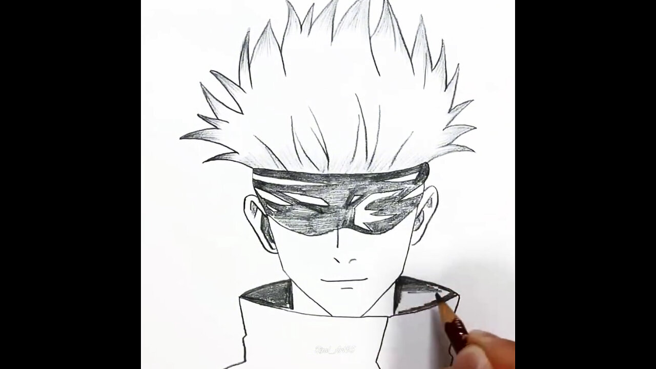 How to Draw Gojo Satoru JUJUTSU KAISEN.