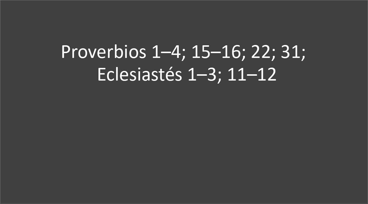 Proverbios - Eclesiastés