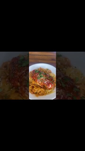 FREE Keto Recipe (Link In Description) | Air Fry Spaghetti Squash #Shorts