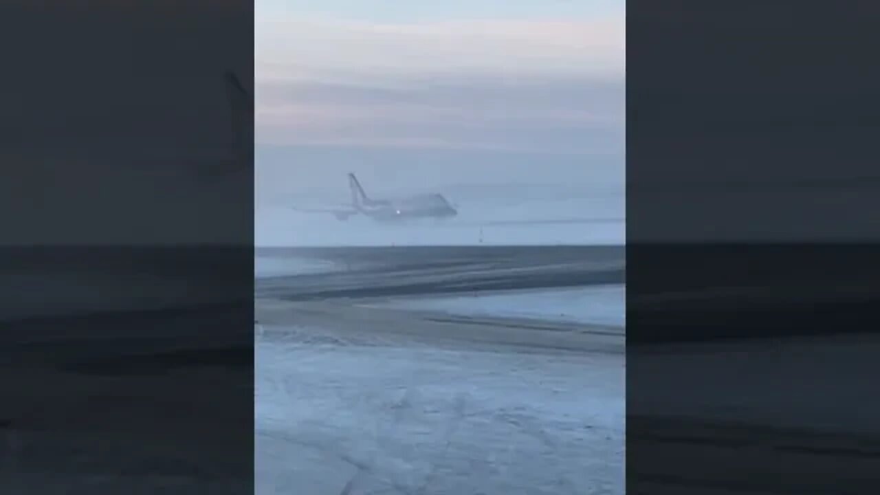 A different view of the same takeoff. Anchorage, Alaska (Jan 2022)