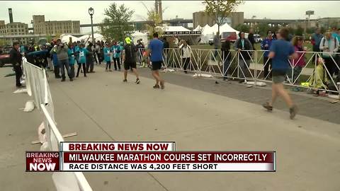 Milwaukee marathon course was about 4,200 feet short, race organizers say