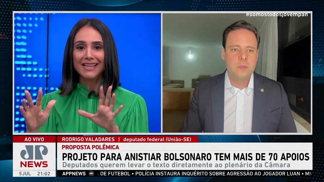 Deputado fala sobre Projeto de Lei que pode anistiar Bolsonaro, que já tem mais de 70 apoios