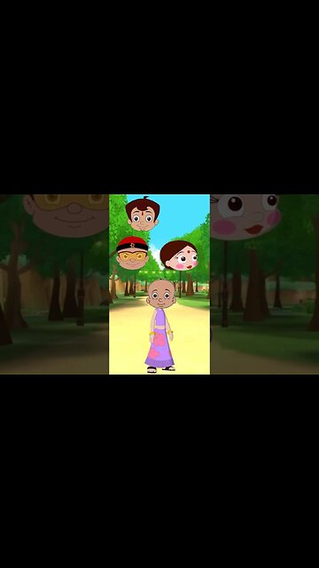 Match The Right Head | Chutki Face Puzzle | Chhota Bheem Cartoon | Wrong Head Puzzle #shorts