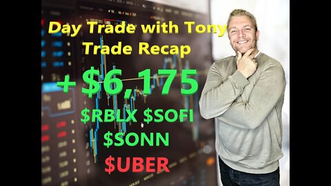 Day Trade With Tony Halloween Trade Recap +$6,175 Trading $RBLX, $SOFI, $SONN and shorting $UBER