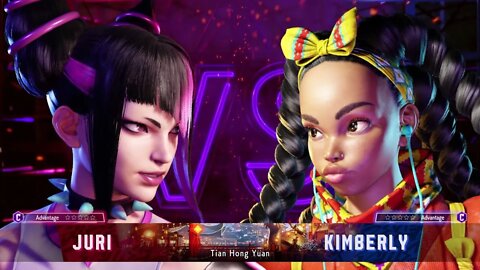 Street Fighter 6 - Kimberly vs Juri Gameplay
