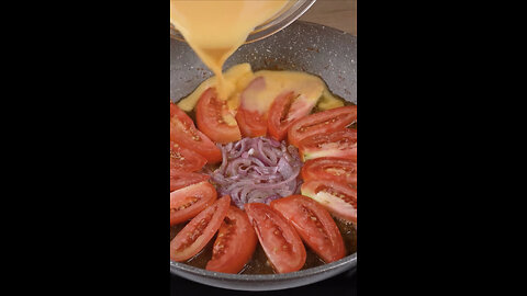 Do you have tomato, eggs and one onion? Try this easy and delicious recipe