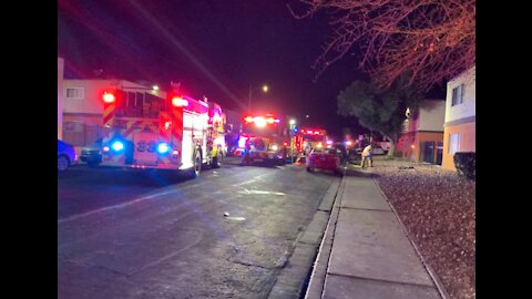 Las Vegas apartment fire leaves dozens of people displaced