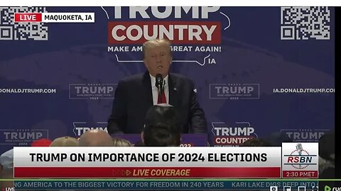 LIVE - LIVE: President Donald J. Trump Set To Deliver Remarks At Several Stops In Iowa - 9/20/23 