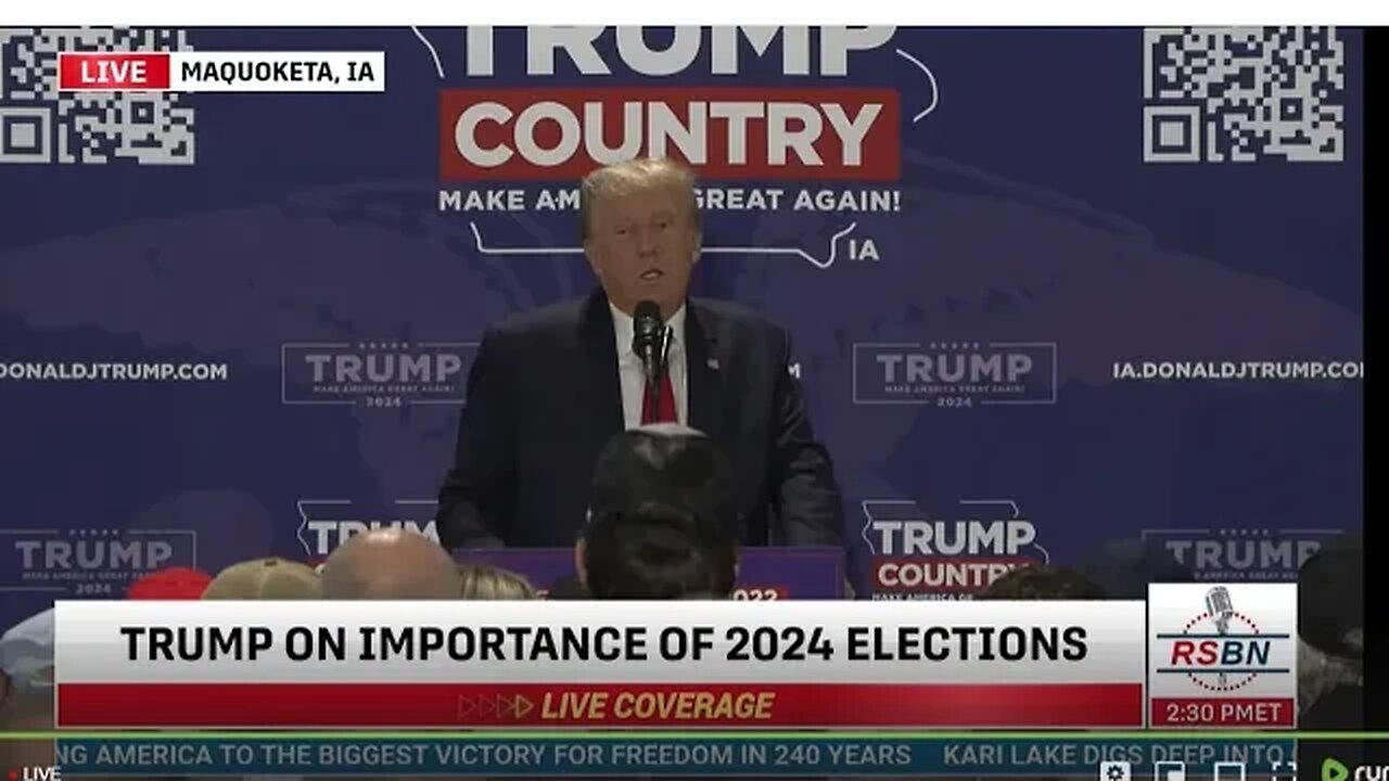 LIVE - LIVE: President Donald J. Trump Set To Deliver Remarks At Several Stops In Iowa - 9/20/23