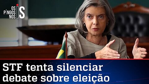 Cármen Lúcia cobra resposta de Aras em ação contra live de Bolsonaro