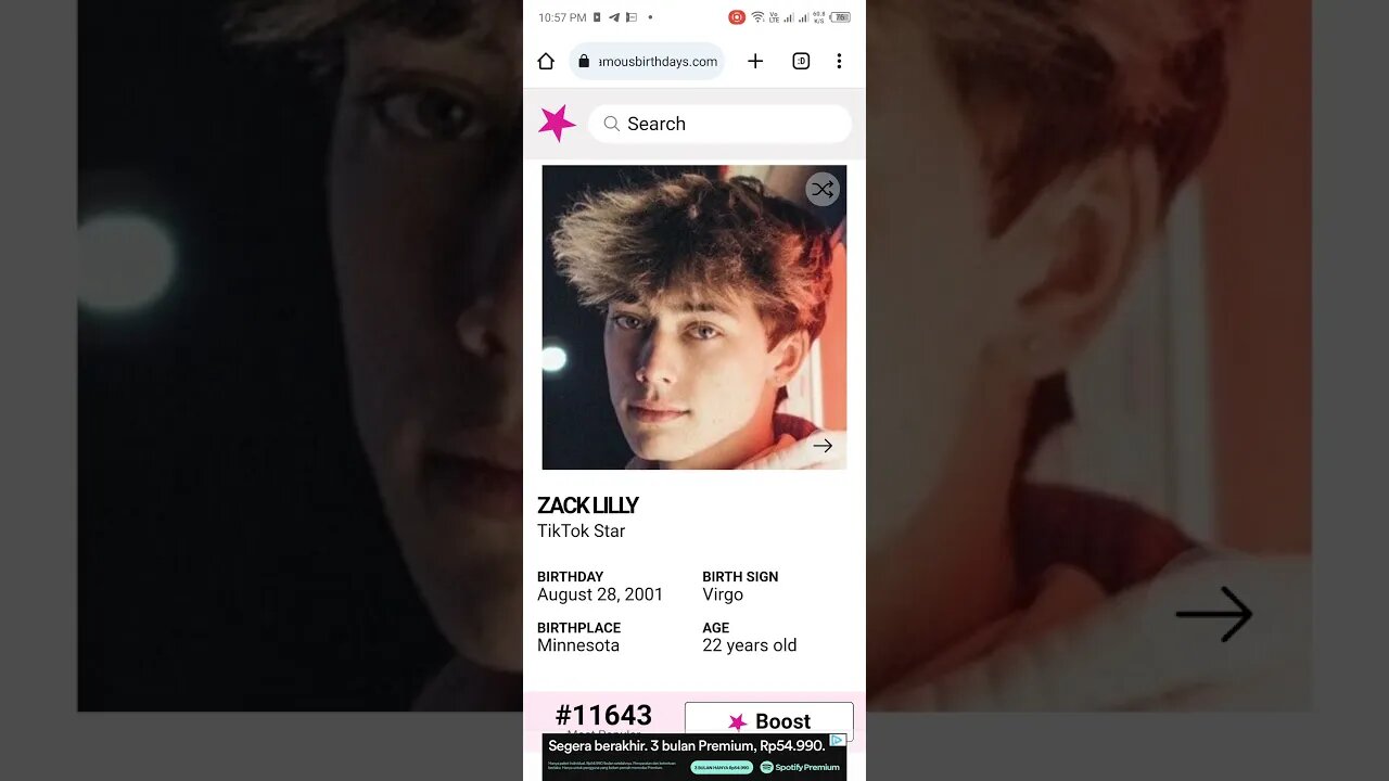 HAPPY 22 BIRTHDAY ZACK LILLY