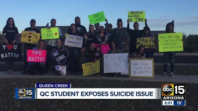 Queen Creek student exposes suicide issue after recent deaths