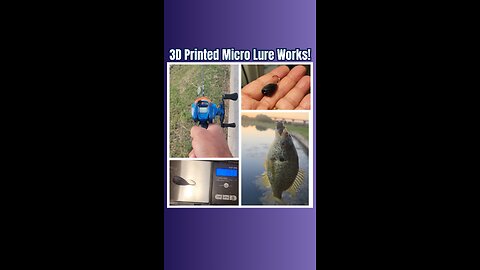 3D Printed Micro Lure Works!