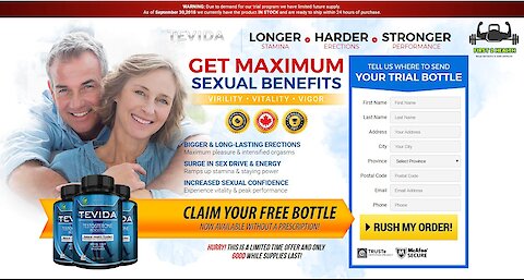 Tevida: Male Enhancement Pills, Scam, Ingredients, "Price to Buy"