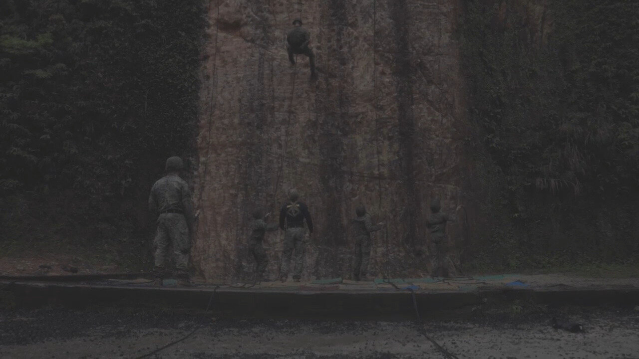 III MIG at Jungle Warfare Training Center: Rappelling