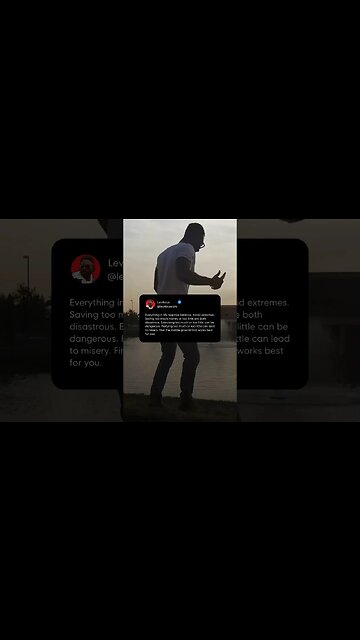 Life requires balance