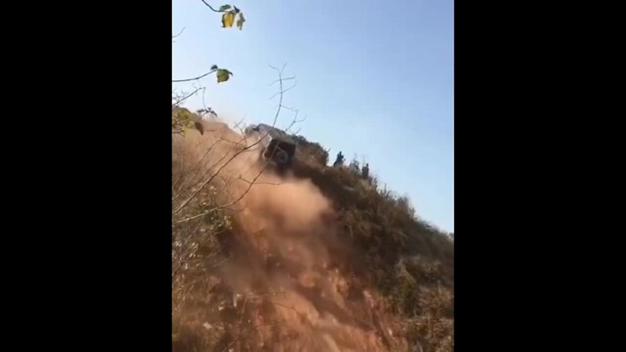 See how fast and powerful this car is, how it goes up